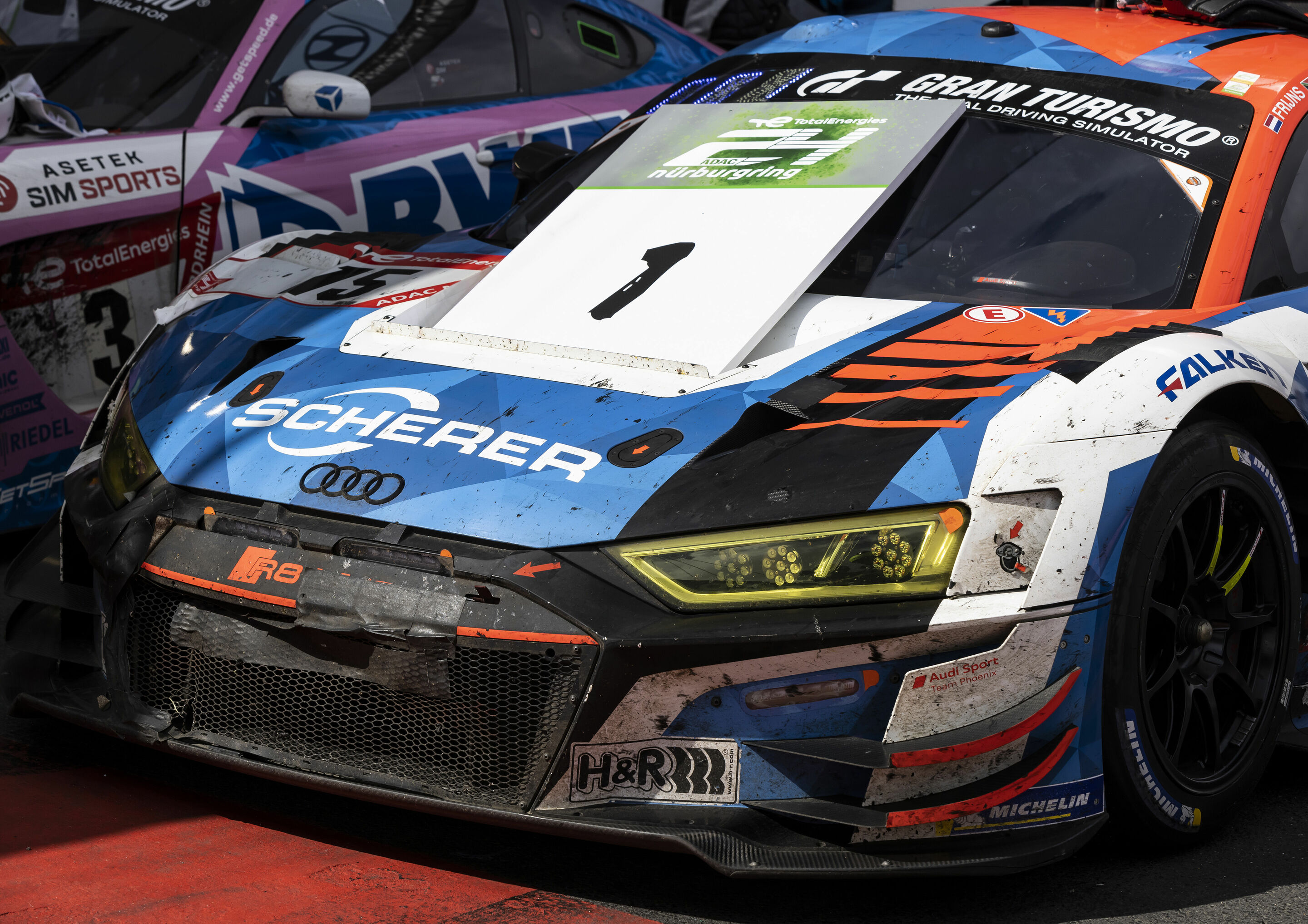 24h Nürburgring 2022 - Audi R8 LMS #15 (Audi Sport Team Phoenix), Robin Frijns/Kelvin van der Linde/Dries Vanthoor/Frédéric Vervisch