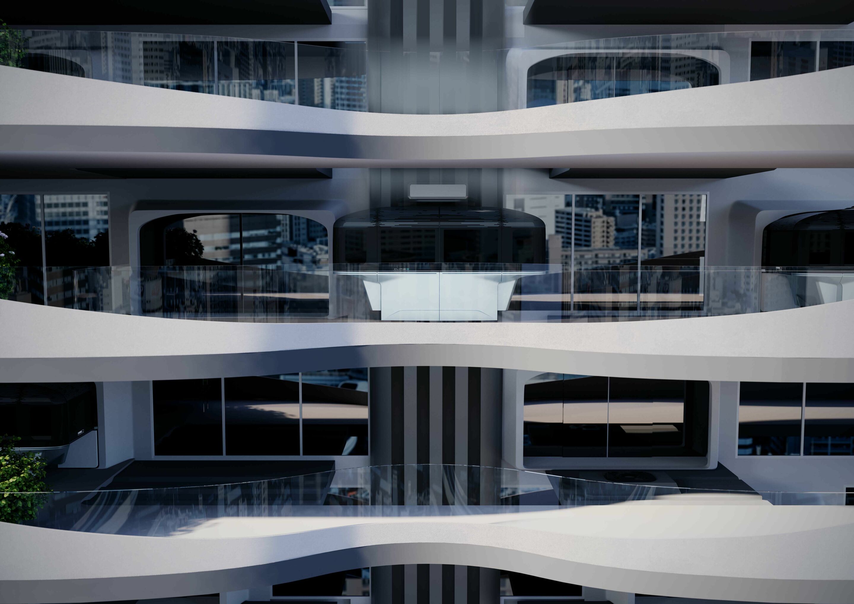 Italdesign und CLIMB-E auf der CES 2023 - Ziel der Zusammenarbeit von Italdesign mit dem Schweizer Aufzugshersteller Schindler ist es, einen Gebäudestandard zu entwickeln, in den sich Climb-E-Module integrieren lassen.