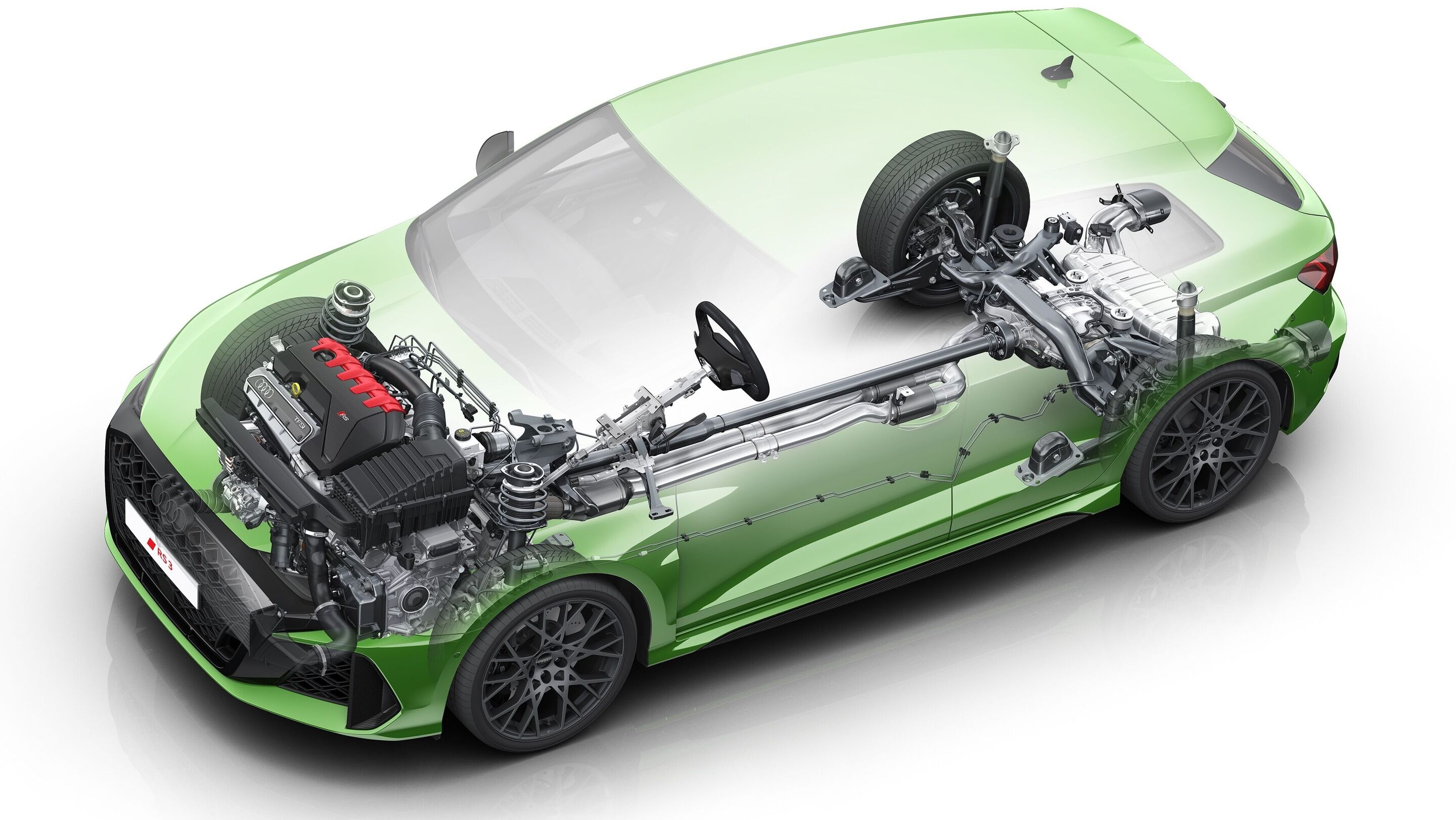 Audi RS 3 Sportback - quattro drivetrain with Torque Splitter