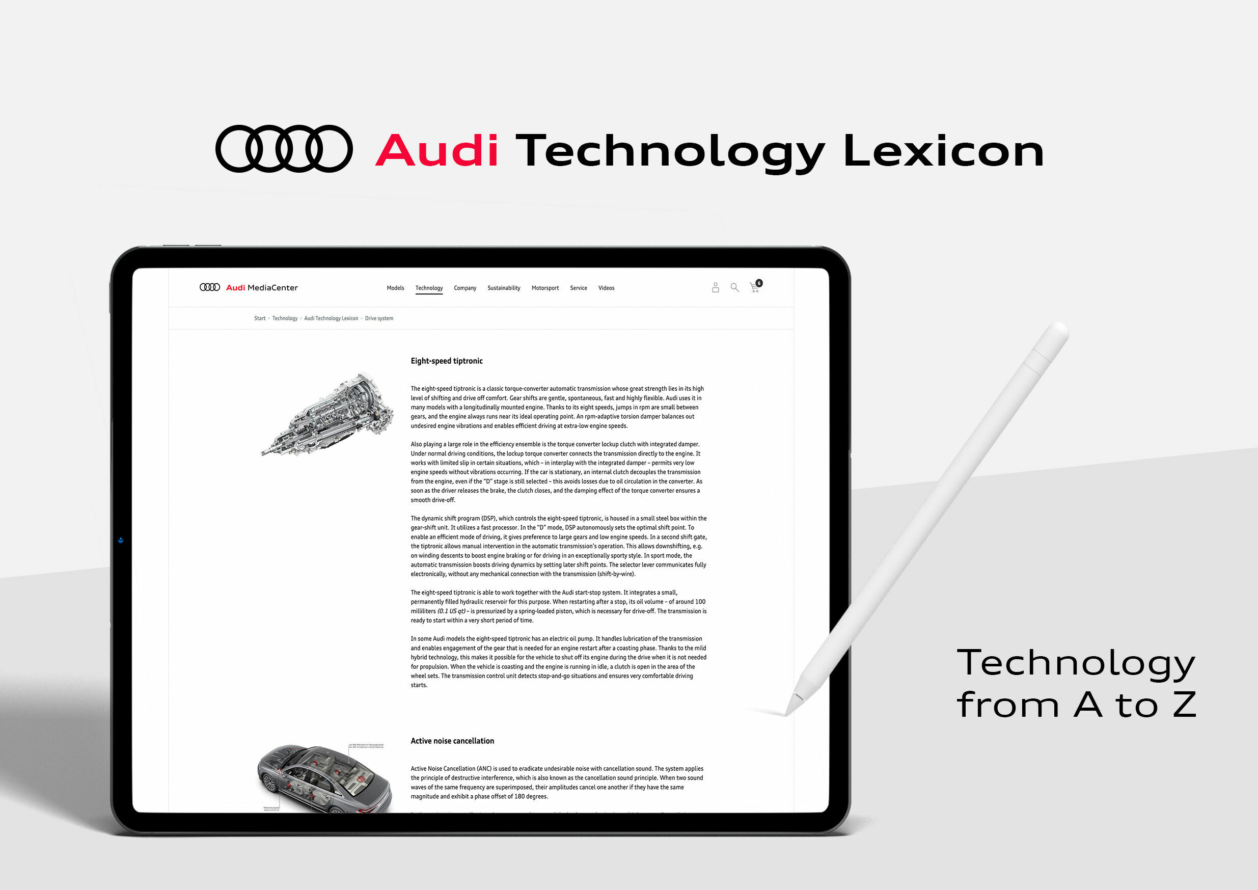 Illustration - Audi Technology Lexicon - Keyvisual Audi Technology Lexicon