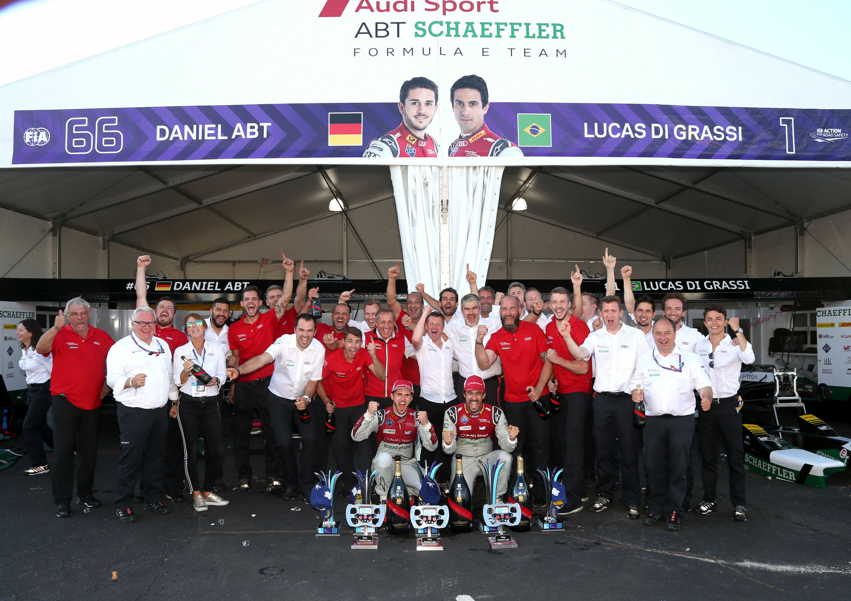 Audi Motorsport Historie - 2018: Audi Sport ABT Schaeffler gewinnt den Teamtitel in der Formel E
