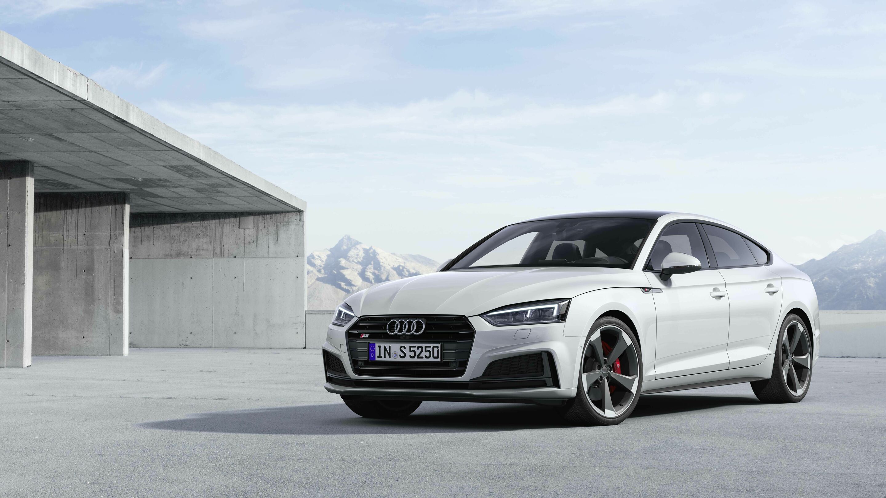Audi S5 Sportback TDI (2019 until 2024) - Static photo 
Colour: glacier white